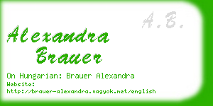 alexandra brauer business card